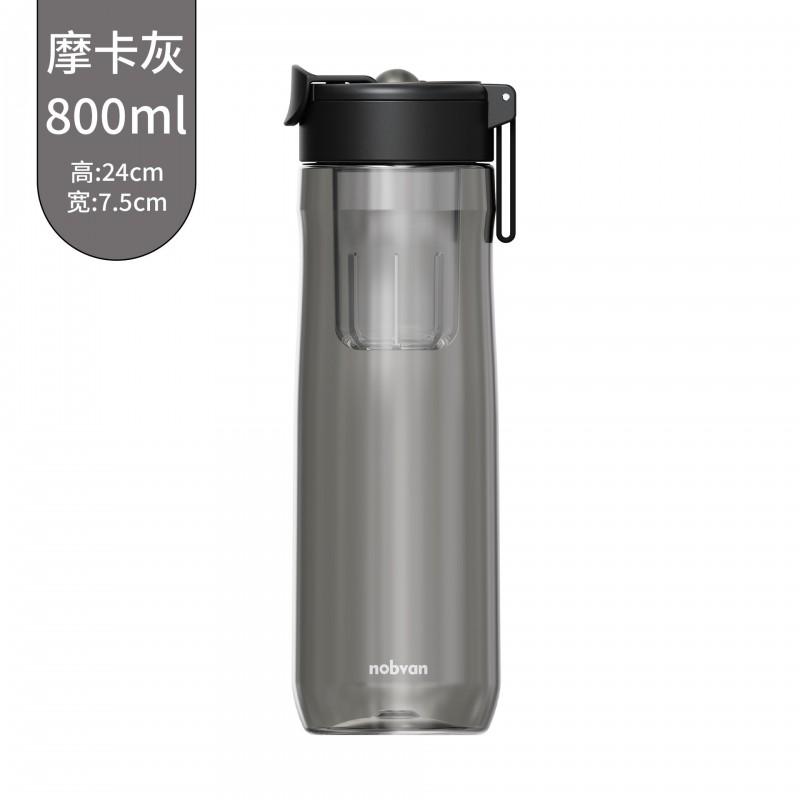 Tritan Sports Water Bottle With Magnetic Lid Ball Infuser 550ml 800ml 1000ml 1200ml Leakproof BPA-Free Gym Travel Hydration