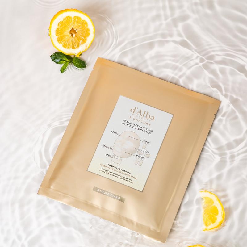 d'Alba Signature Vita Capsule Anti-Aging Hydrogelová Maska 8 Tvarů 44g*4KS