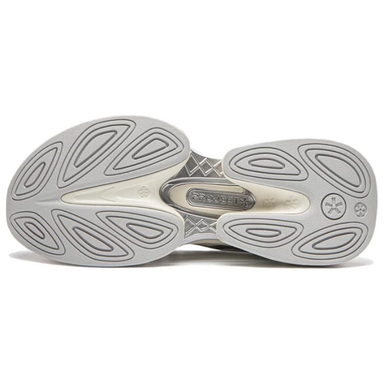 Li Ning Ling Kong Trendy Pohodlné Odolné Prodyšné Nízké Táta Boty Dámské Tenisky Světle Stříbrné AZGW284-1