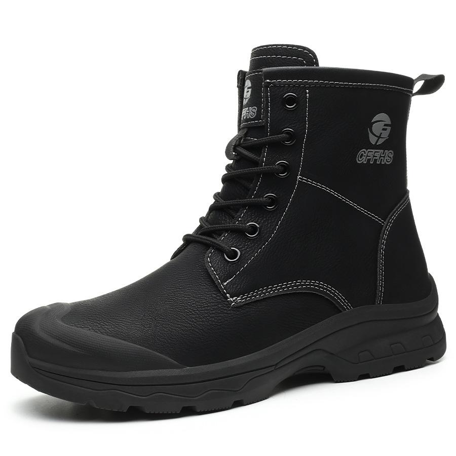 Indestructible Men Work Safety Boots Outdoor Boots Anti-smash Anti-puncture Industrial Shoes