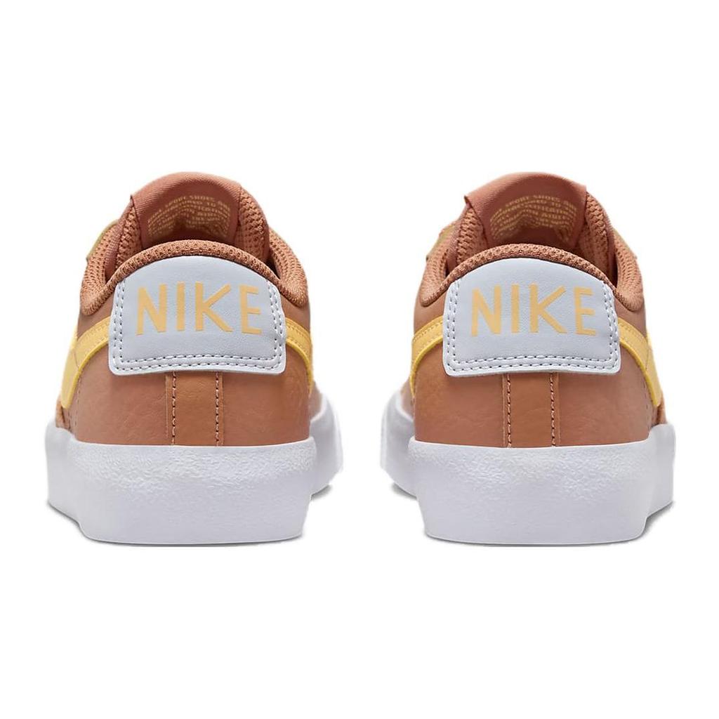 Nike Blazer Low 77 GS Amber Brown Kids Sneakers Football-Grey White Melon-Tint DA4074-200