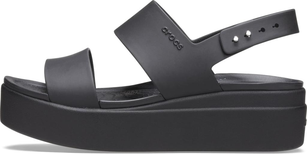 Crocs Brooklyn Row 24 Cm [CROCS] Sandals, Wedge, Women's, Black/Black,