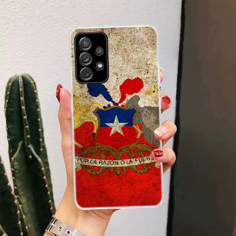 Chile Flag For Samsung Galaxy A17 A16 A15 A14 A13 A56 A55 A54 A53 Phone Case A36 A35 A34 A33 A26 A25 A24 A23 A05S A04S Galaxy A1
