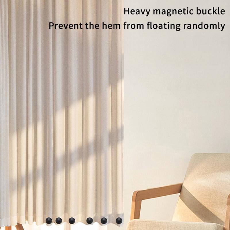 1/6/10Pcs Magnetic Shower Curtain Weights Silicone Covered Rustproof Shower Curtain Liner Weights Heavy Duty Curtain Weights
