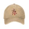 Mushu Aus Mulan Gewaschene Jeans-Kappe Lässige Baseballkappen Verstellbare Mütze Sommer Unisex Baseballkappen