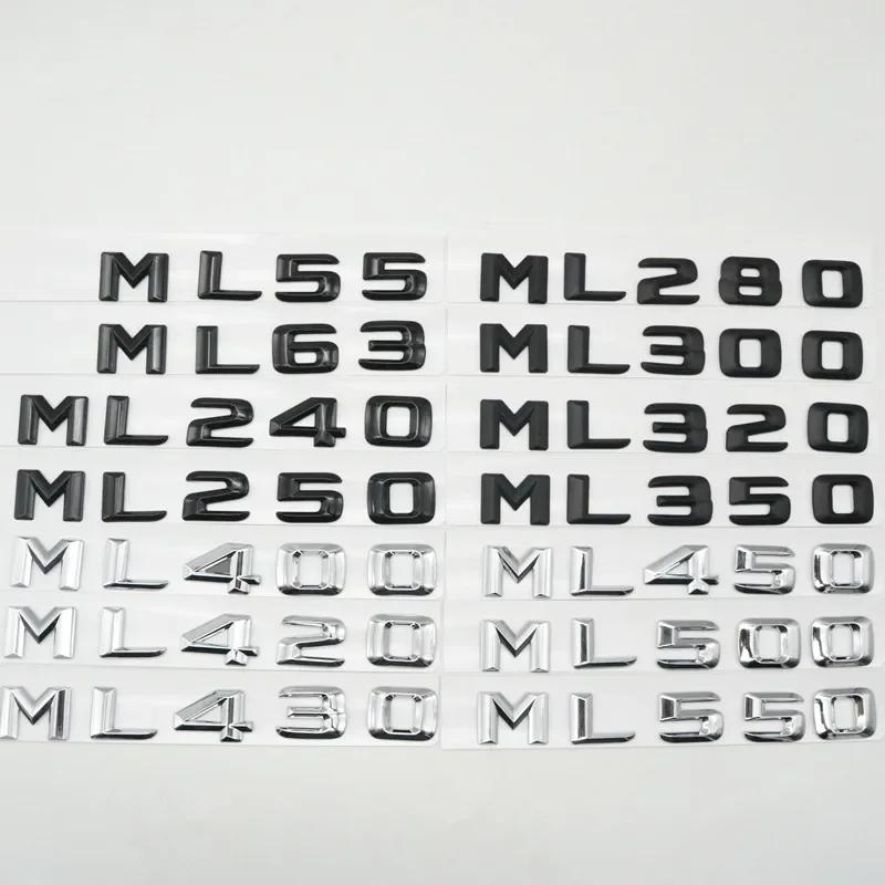 ABS 3D Pour Mercedes-Benz W163 W164 W166 ML63 ML55 ML280 ML250 ML320 ML350 ML420 ML430 ML450 ML500 ML550 Emblème de Coffre Autocollant Logo ZO7