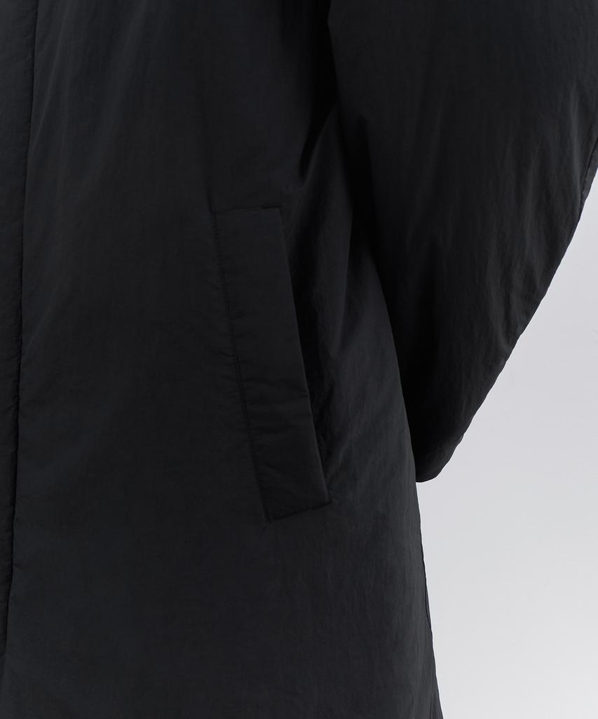 Musinsa Standard Padded Balmacaan Trench Coat [Black]