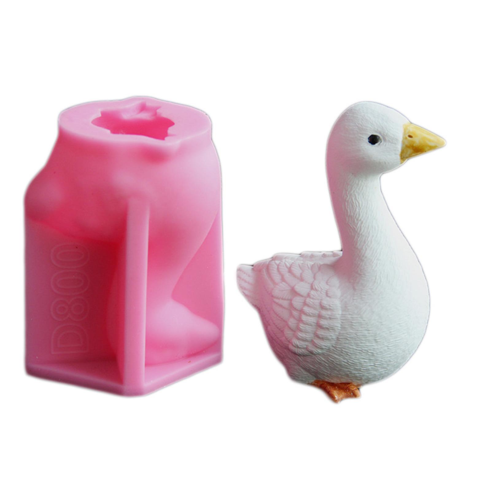 

3D Goose Shape Silicone Candle Molds Epoxy Resin Silicone Molds for Candle Soap Making Molds Gypsum Silicone Molds