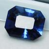 Natural Blue Tanzanite Loose Gemstone 10.95 Ct Emerald Cut for Jewelry Making and Gem Collections
