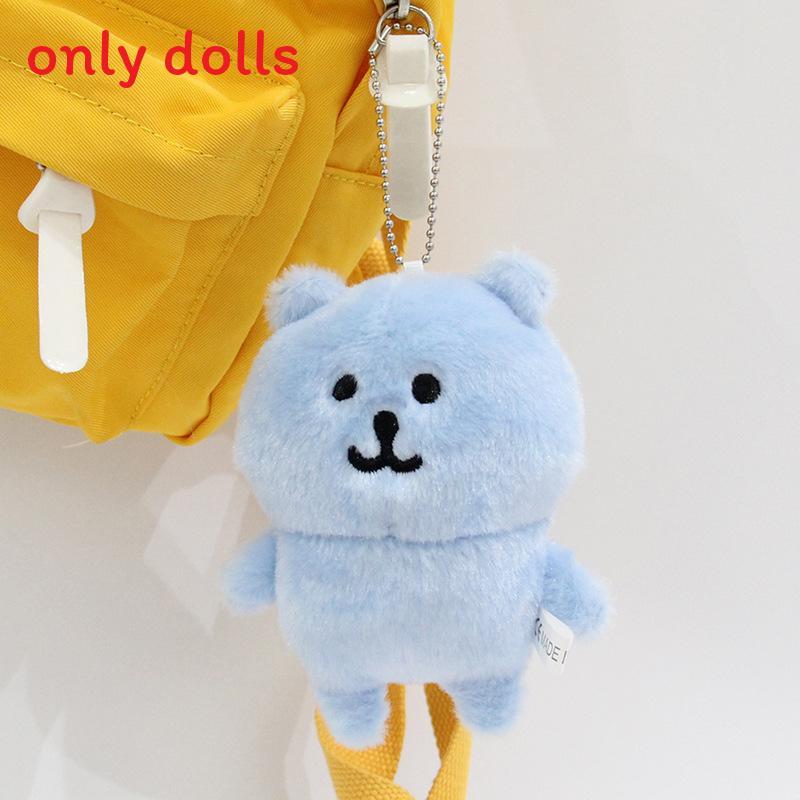 Joke Bear Plush Keychain With Cartoon Animal Design For Kids And Collectors LightBlue