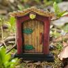 Garden Fairy Door Decor With Wooden Tree Art For Home And Garden Beauty