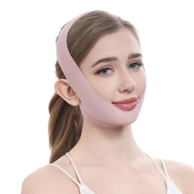 Face Belt Band Line Supporter Lift-Up Mask Correction Nasolabial Fold Care Slimming Goods Charm Lift Adjustable Breathable Unisex (Single Layer Type)