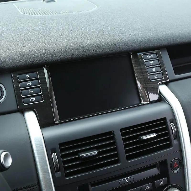 For Land Rover Discovery Sport 2015 2016 2017 2018 2019 ABS Carbon Fiber Car Navigation Frame Cover Trim Sticker Car Accessories