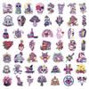 50 100Pcs Cute Gothic Artistic Horror Halloween Stickers Laptop Phone Scrapbooking Cartoon Skull Sticker For Kid Toy Gift