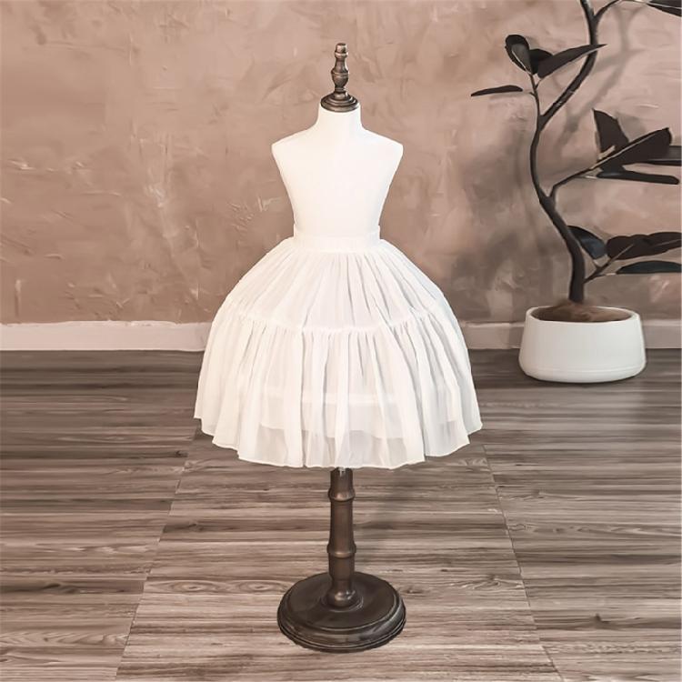 Girls Formal Dress Hoop Slip Breathable Flexible Steel Support Layer For Pageants Photoshoots Event
