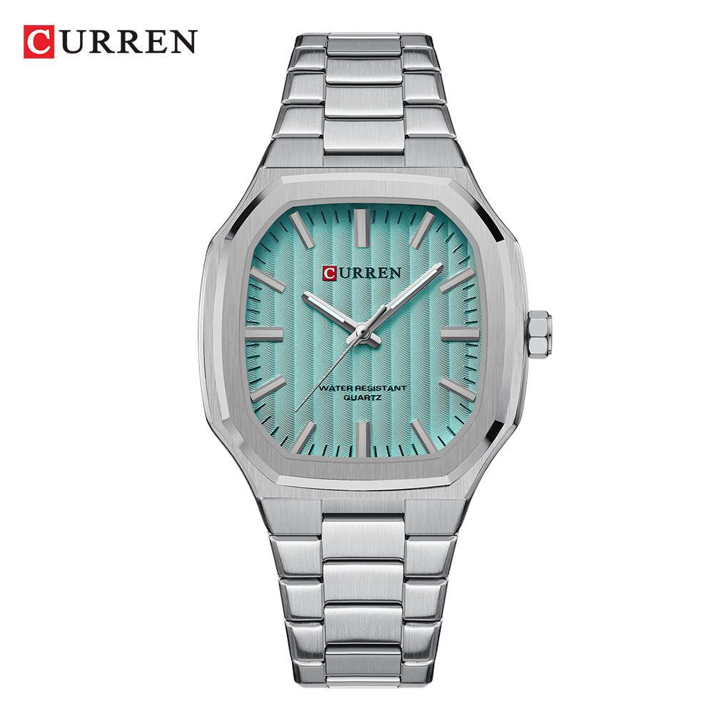 Curren Men's Fashion Steel Band Quartz Business Watch - Model 8458