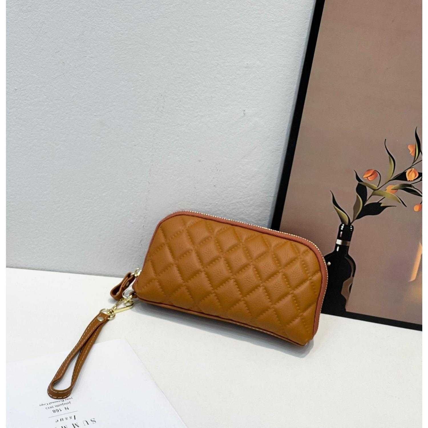 

Сумка из воловьей кожи Niche Light Luxury, универсальная женская сумка, сумка-мешок для переноски мобильного телефона хаки