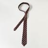 Simple Korean Striped Tie Printed Y2K JK Uniform Necktie Harajuku Style Retro Belt Accessories Women