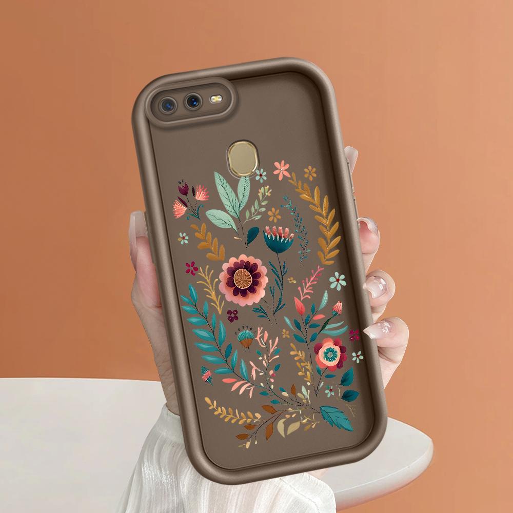 Soft Silicone Square Ladders Cartoon Pattern Full Cover Camera Protection Shockproof Case for OPPO Reno Realme OnePlus