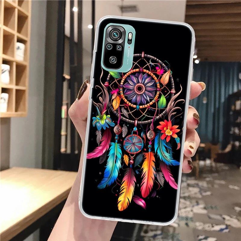 

Retro Feather Dreamcatcher Soft Phone Case For Xiaomi Redmi Note 14 14S 13 12S 12 11S 11 11E Pro Plus 11T 10S 10 9S 5G Pattern C Note 13 Pro Plus