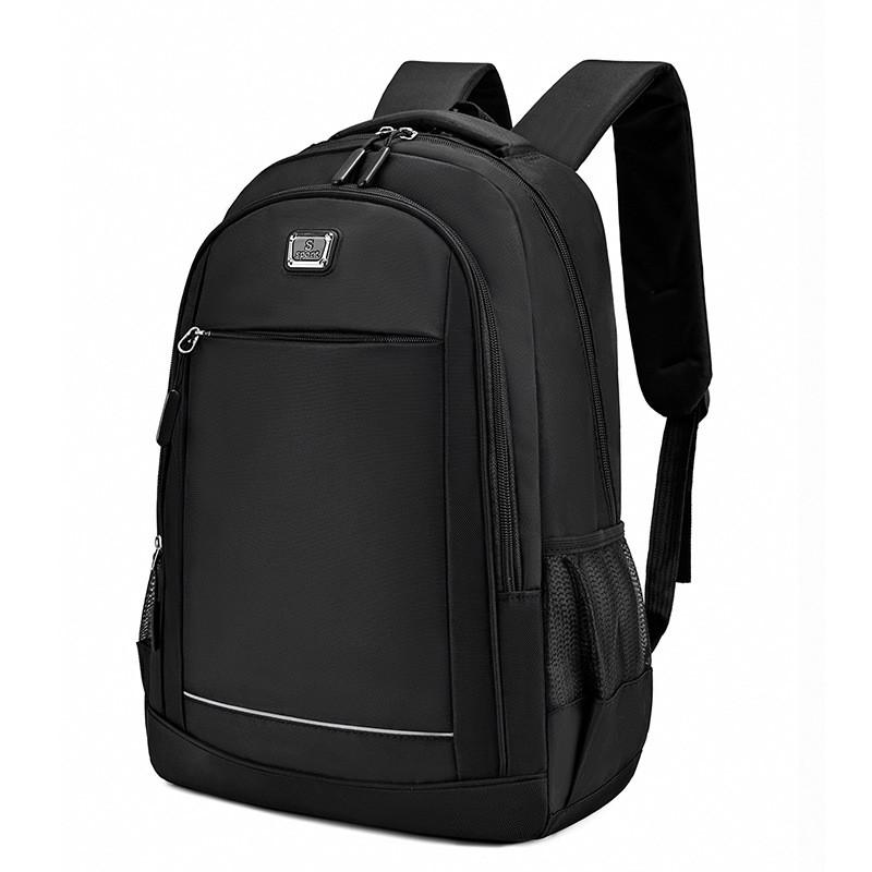 

Unisex Oxford Backpack Breathable 16in Laptop Compartment Arc Shoulder Straps Travel School Office