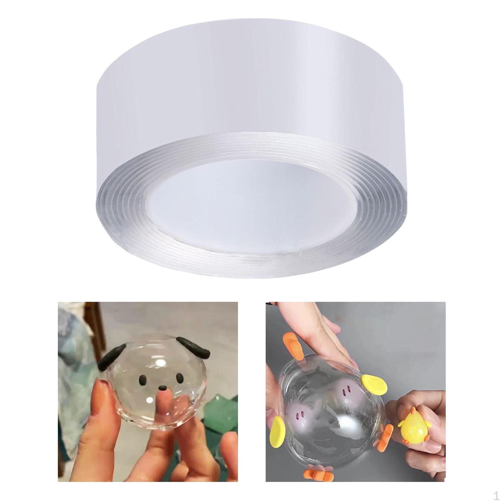 

Double Sided Tape Creative Entertainment Transparent Sticky for Sensory Toy DIY Craft Adult 1 Meter