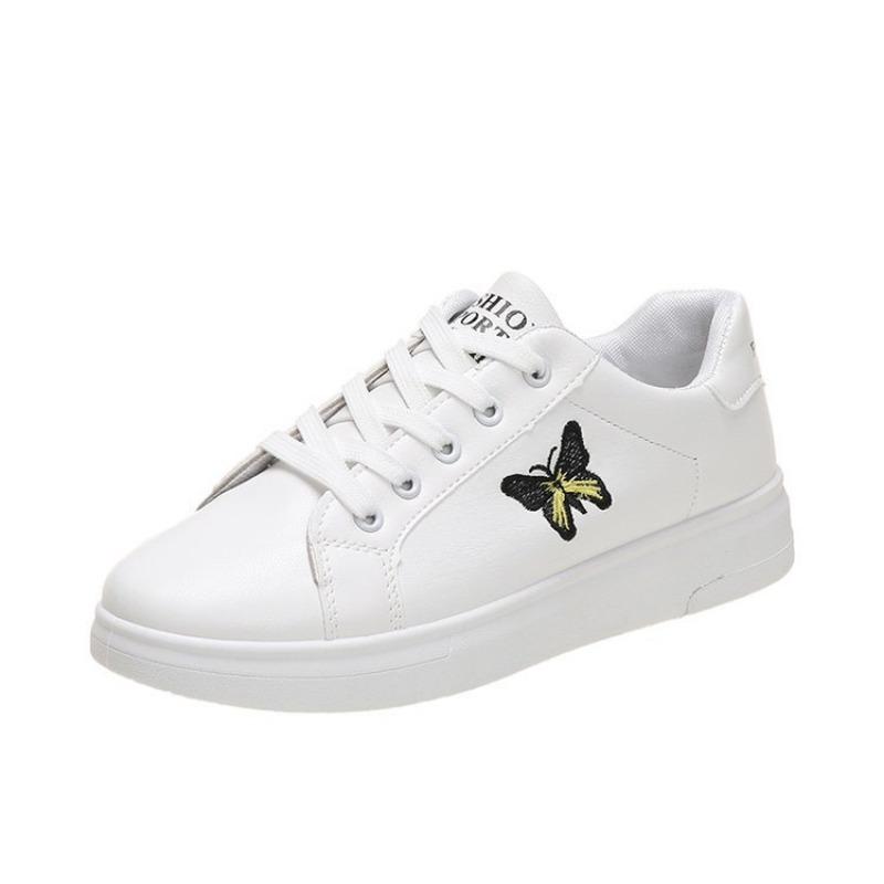 Fashion 2025 Spring Autumn New Little White Shoe Female Students Flat Casual Sneakers Fashion Light Lace-up Skate Shoes Womens Shoes