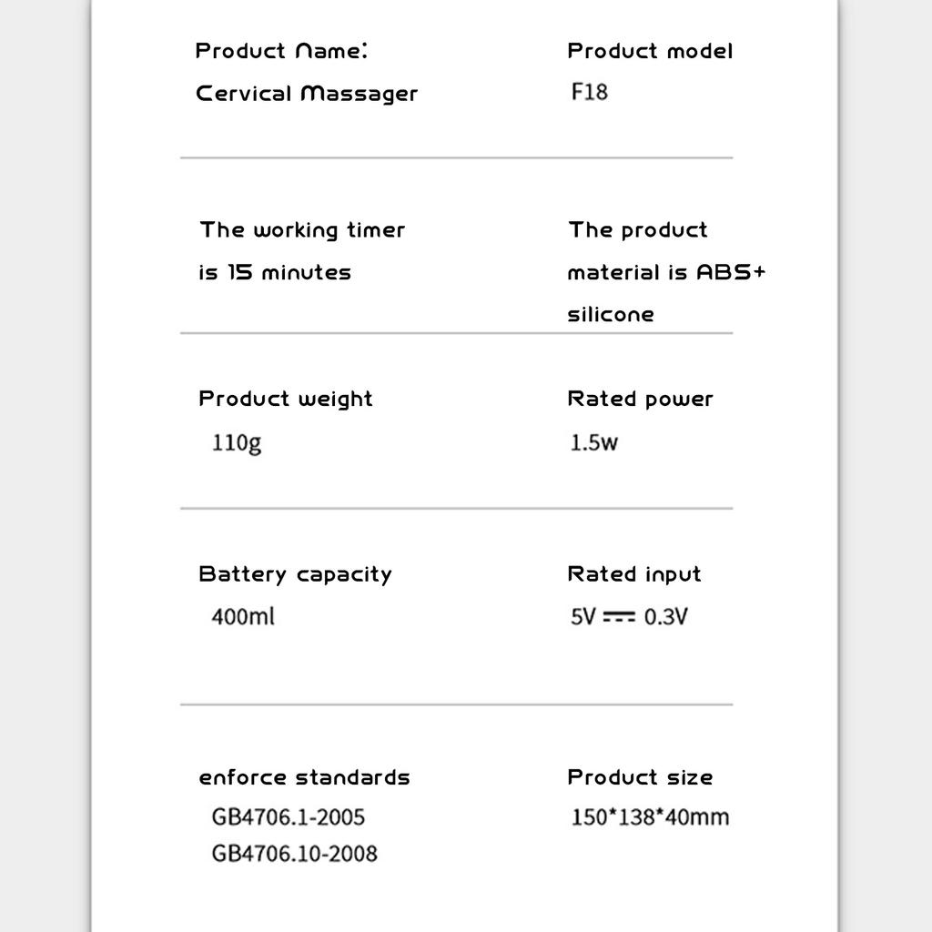 Neck Massage Device With Heating Function, Electric Neck Care Massager, Portable Neck Relaxation Tool For Home  & Gift Giving