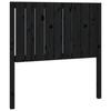 VidaXL Headboard Black 95.5x4x100 Cm Solid Pine Wood 818854