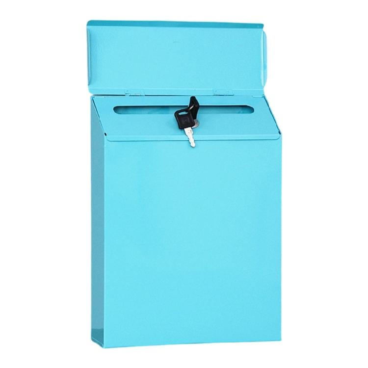 Boîte aux lettres vintage en fer forgé avec serrure Boîte aux lettres extérieure en métal Décoration à suspendre Résistante aux intempéries Convient pour les patios Jardins