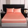 1 Stück Mode Rayon Satin Spannbettlaken Gummibänder für Bettlaken 160*200 Einzel Queen King Bett Spannbettlaken Ohne Kissenbezug