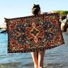 Mysterious Red Persian Microfiber Beach Towel Absorbent Quick Dry Soft Yoga Swimming Resort Mountain Climbing Towel