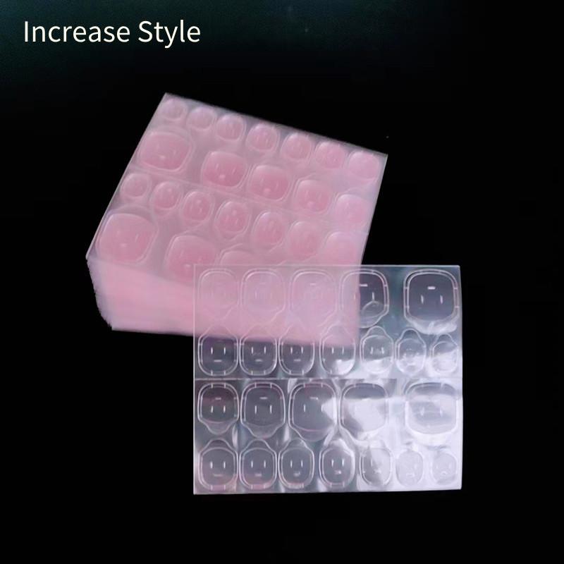 Transparent Double-sided Sticky Jelly Nail Adhesive For Extended Manicure Lifespan 24 Pieces 0.35mm Yellow Gel