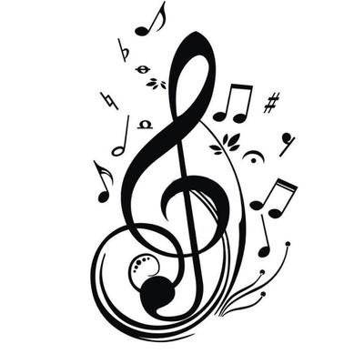 Notas musicais decoração de casa adesivo decalque carros caminhão laptop janela pára-choque de parede