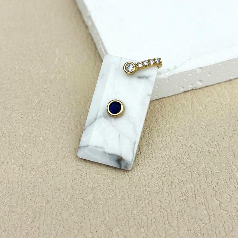 Natural White Crystal Rectangular Pendant Necklace Jewelry Accessories