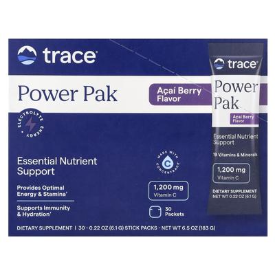 Trace, Power Pack, Acai Berry, 30 balení tyčiniek, 6,1 g (0,22 oz) každý