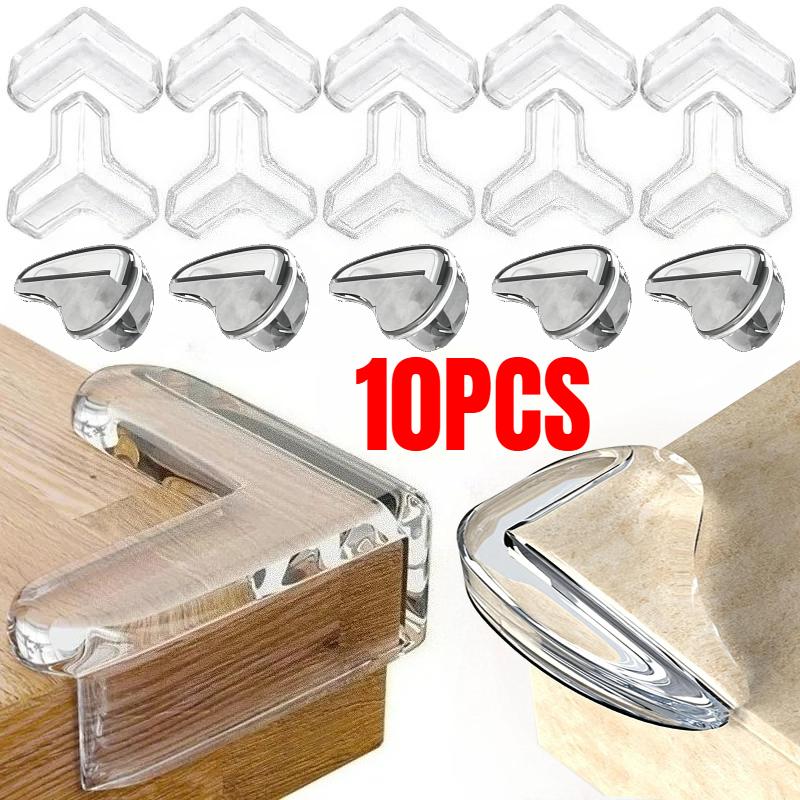 Baby Safety Silicone Edge Protector Soft Transparent Child Proofing Anti-Collision Table Corner Cover Furniture Protection for Kids