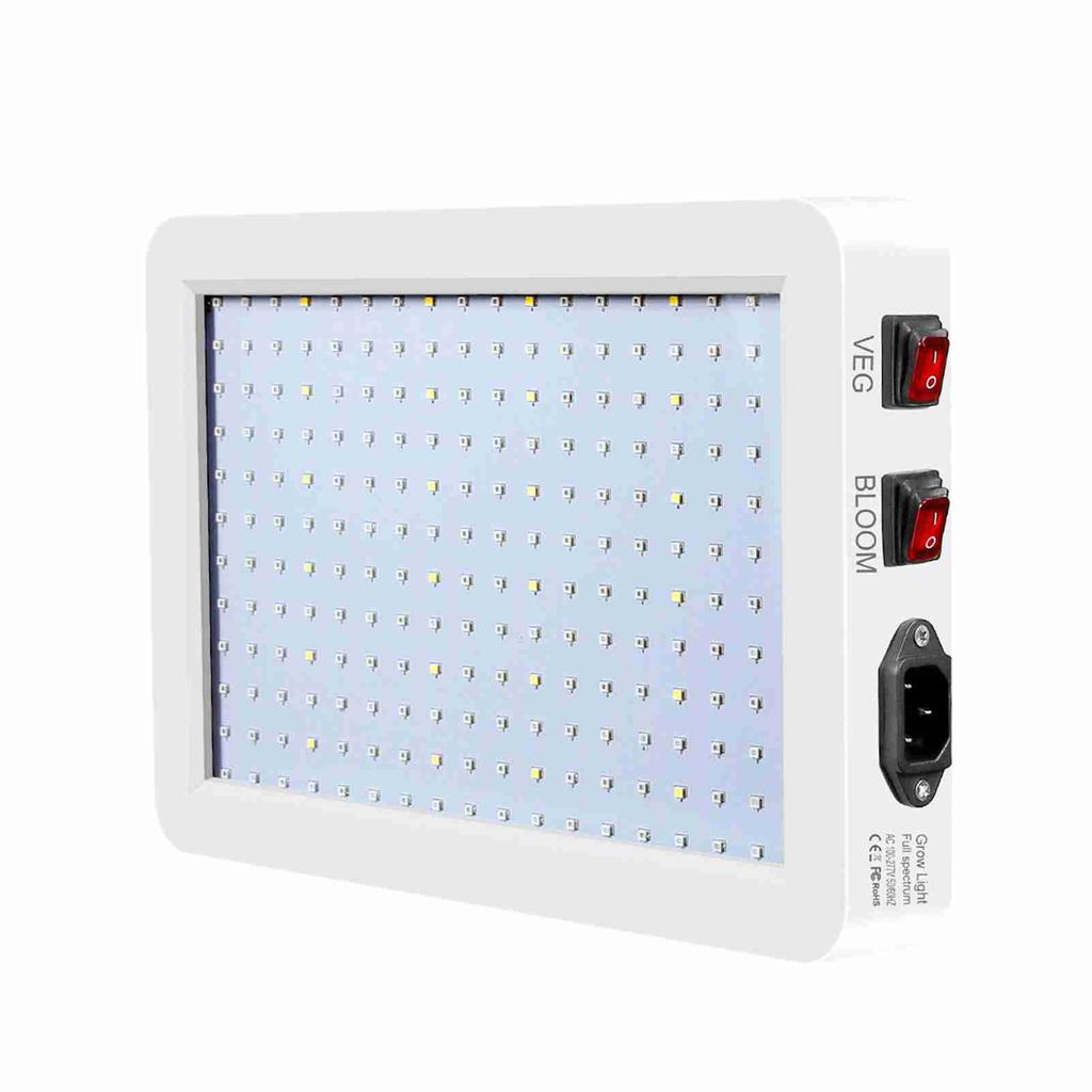 1000W LED Grow Light for Indoor Plants 216 LEDs Full Spectrum Veg and Bloom Dual Switch IP65 Waterpr