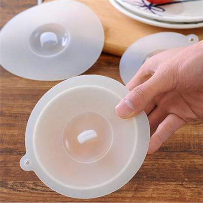 Silicone Suction Lids Cover Cup Mug Leakproof Cap Sealed Reusable Food Stretch