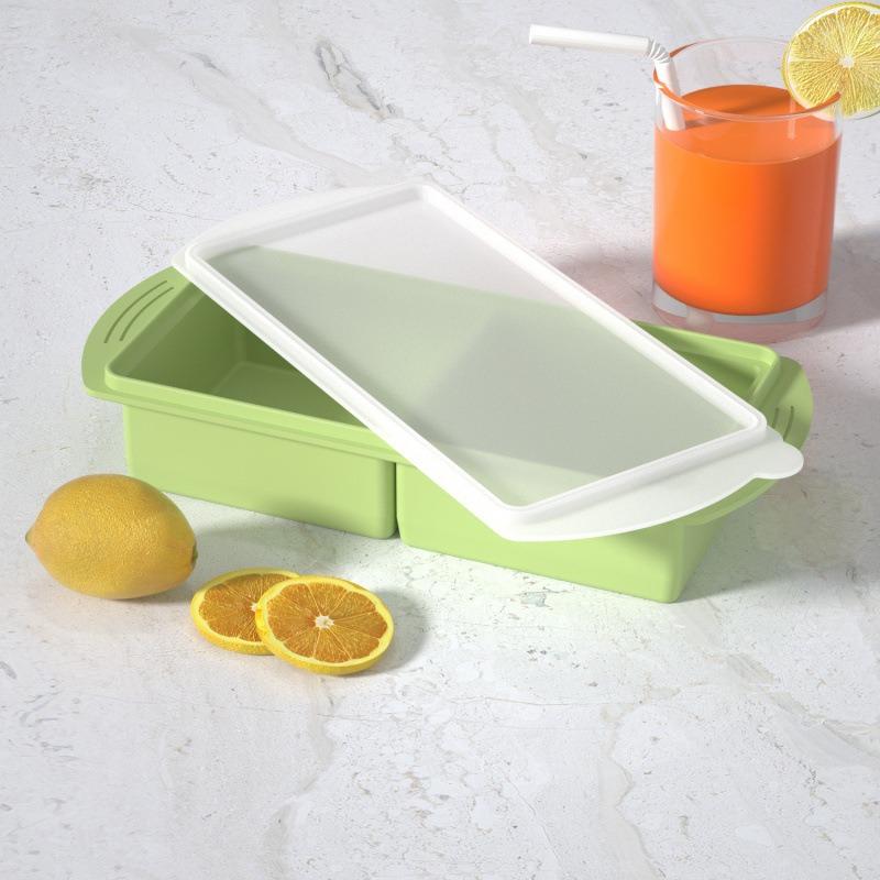 Large Capacity Silicone Tray Food Grade for Hot Pot Broth Stock Sauce Freezer Storage Containers Reusable Kitchen Gadget