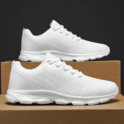 Nuove Scarpe da Uomo Traspiranti Sneakers Casual Estive Bianche Scarpe da Corsa Leggere Morbide Scarpe Sportive per Uomo Taglia Grande 35-45