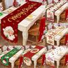 Santa Claus Christmas Table Runner Christmas Decorations For Home 2026 Xmas Table Flag Navidad Noel Gift New Year Tablecloth