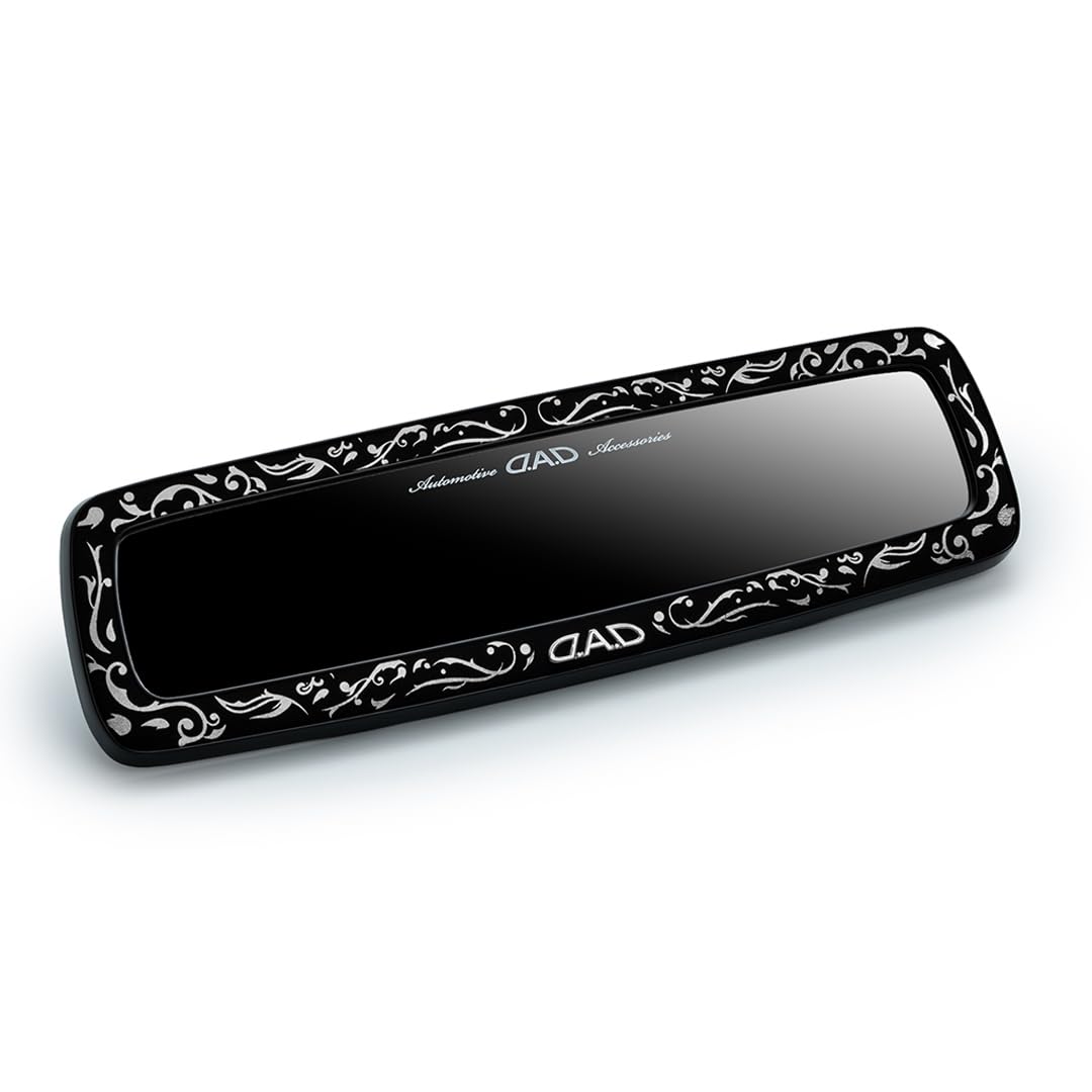 

Mirror Arabesque Silver DAD GARSON Rearview Wider Field of Car High Easy Installation D.A.D HA704-01-01 Mirror, Anti-Glare Mirror, View, Shatterproof,