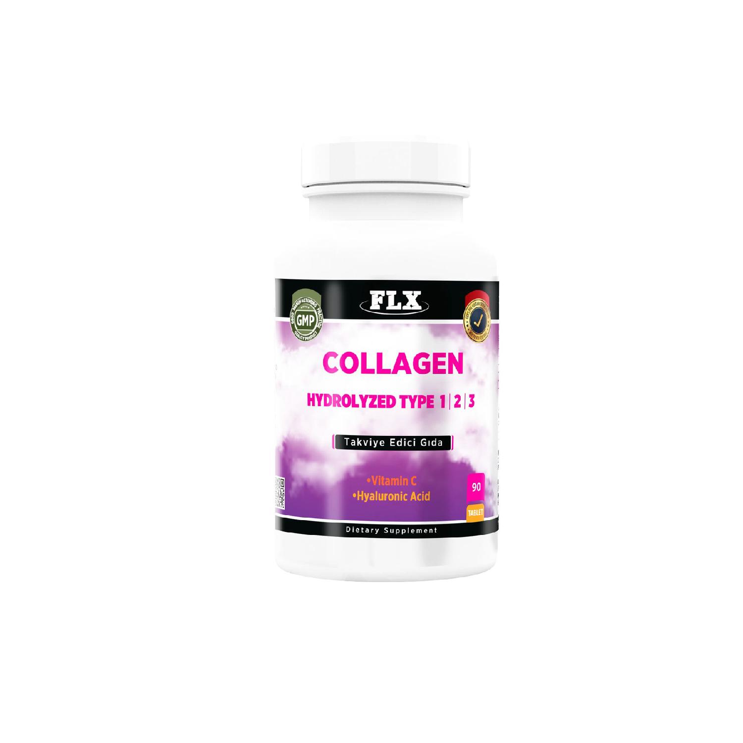 

Collagen Collagen Type-1-2-3 Hyoluronic Acid Vitamin C 90 Tablets
