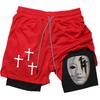2026 Summer Jogging Shorts Men's Gym Shorts 2 In 1 Mesh Quick Dry Sport Performance  Fitness Workout Double Layered Board Shorts