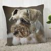 Pillow Cover Customize Schnauzer Pillow Case Modern Home Decorative Pillowcase For Living Room 45X45Cm,40X40Cm A.4.29
