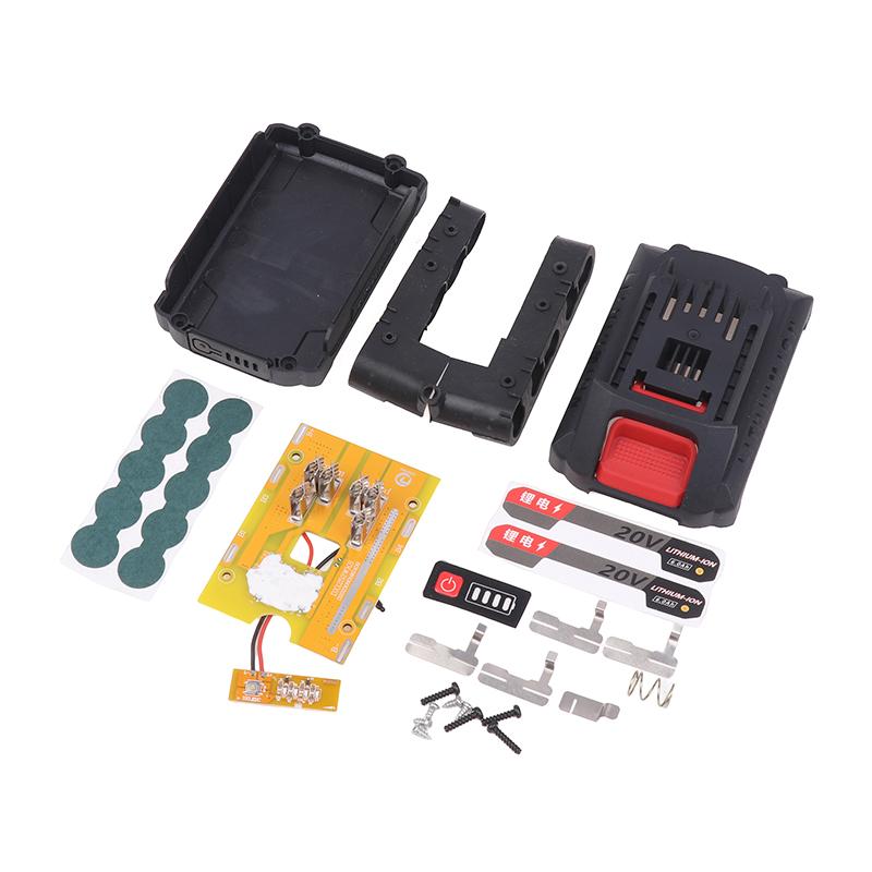 Vickers Battery Case Storage Box Shell PCB Charging Board 5/10/15/20 Cores Plastic Battery Case Power Tool Accessories