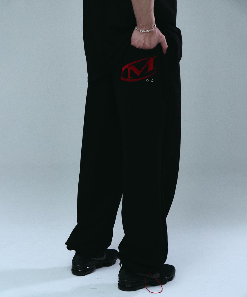 Mihag Pocket Logo Wide Pants (Black)
