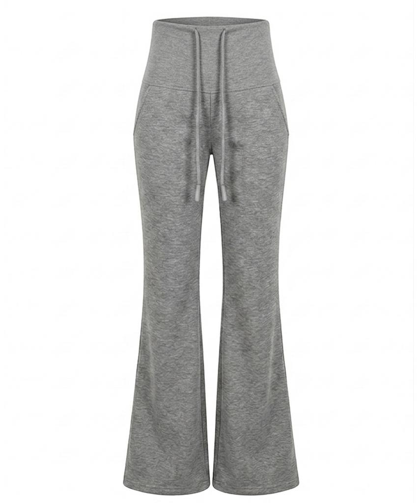 BBAEBBAE Flank Cover Two-Way Folding Waist Bootcut Training Sweatpants 2 Colors