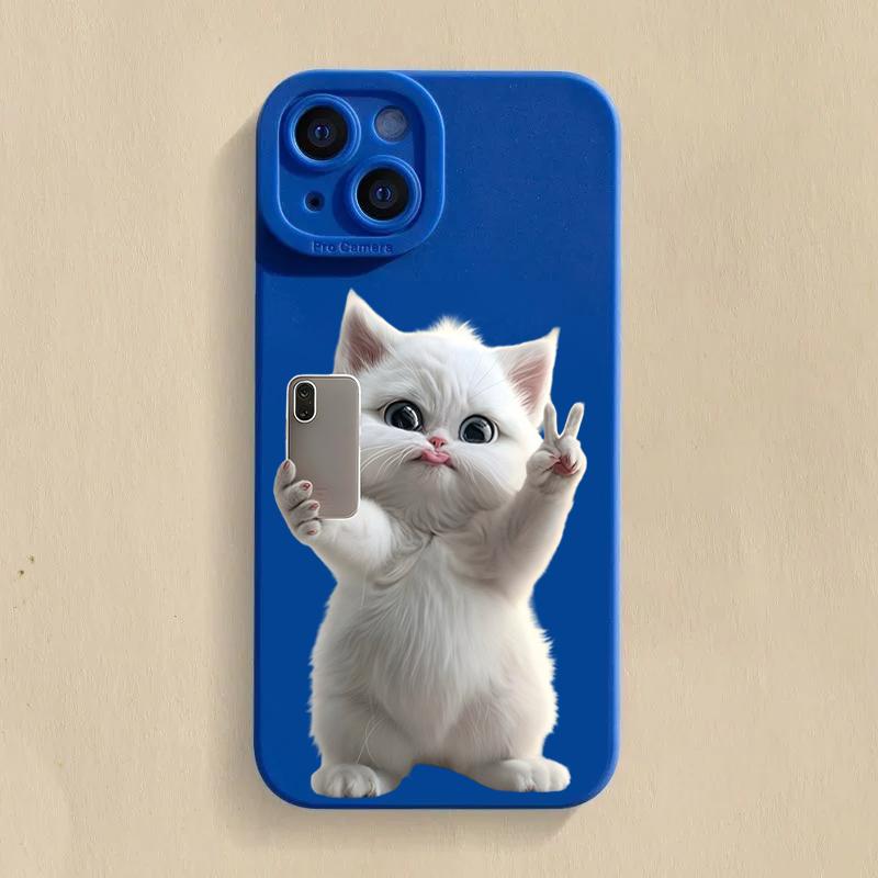 Cute Cat Pattern Silicone Phone Case For Xiaomi Mi 15 14T 13T 12T Pro 14 13 11 Lite 5G NE Poco F6 F5 X5 M6 X7 Pro Soft Cover